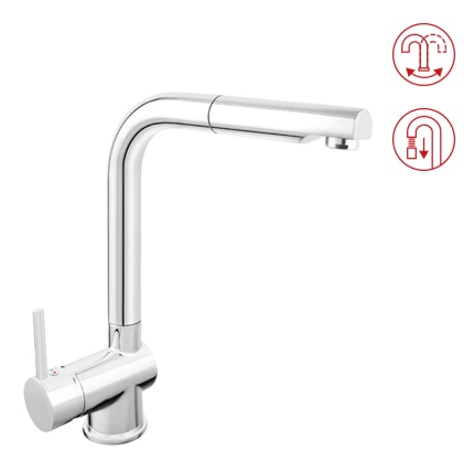 Toledo with pull-out water spray